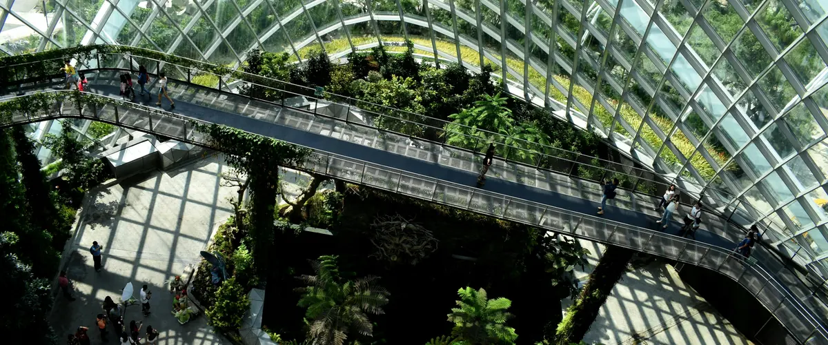 ESRS-40a twelve standards — a glasshouse biodome frame, the same architecture as ESRS rather than a shortened list