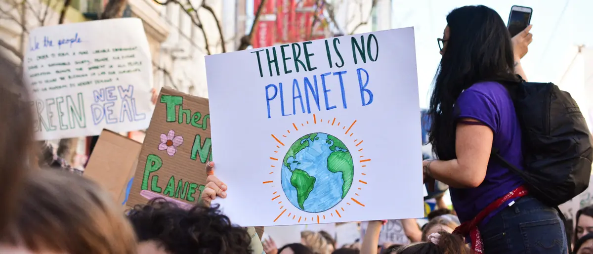 SECR requirements — the bottom line on Streamlined Energy and Carbon Reporting, climate demonstration placard