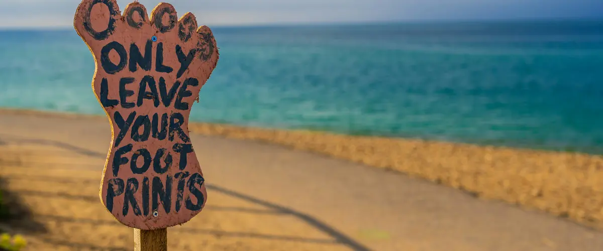 UK SRS policy statement autumn 2026 — an Only Leave Your Footprints sign, the questions the FCA has still to settle