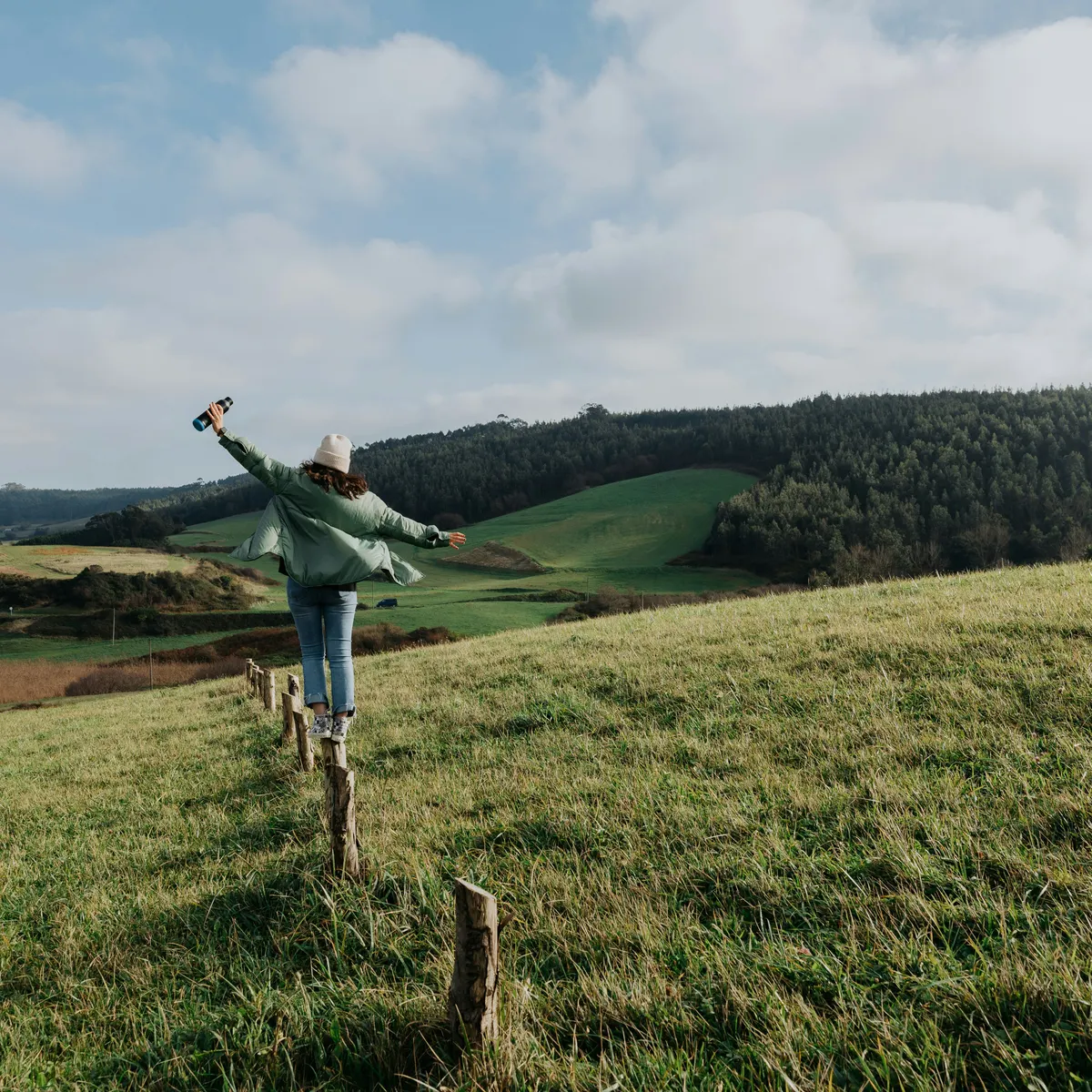 UK SRS S2 implementation next steps — a walker on a green hillside